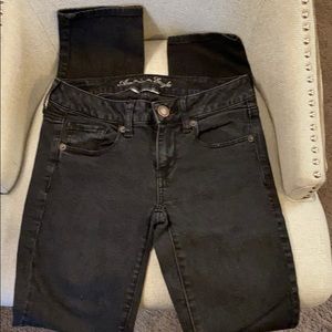 American Eagle black stretch jean